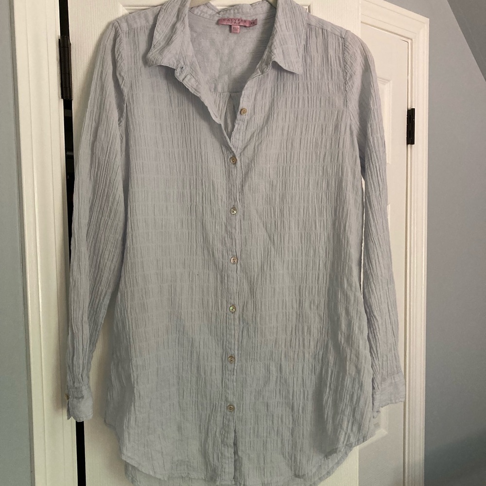 Calypso St.Barth long sleeved button down top